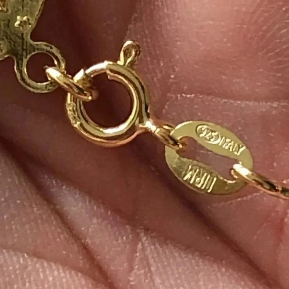 Cross Christ Rosary Catholic 18k Gold Plated Solid 925 Sterling Silver New NWT - Picture 6 of 6